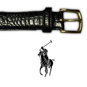 Ralph-lauren Women's Black Belt